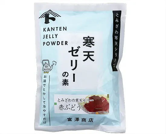 富澤寒天　ゼリーの素(赤ぶどう) / 125g×2