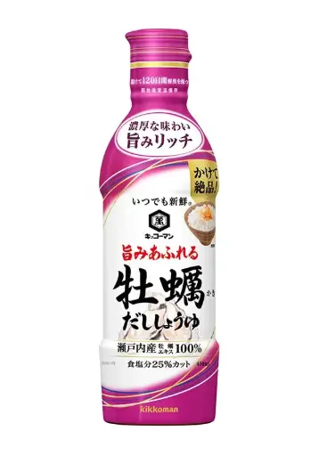 [fab-001-31] キッコーマン いつでも新鮮 旨みあふれる 牡蠣だししょうゆ 450ml